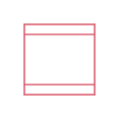 Objects Wall Mirrors Magis Vitrail Mirror Square Editable Svg Line Art, Free Vectors File